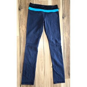 Lululemon Astro Yoga Pants Womens Blue Size‎ 8 Pull On Stretch